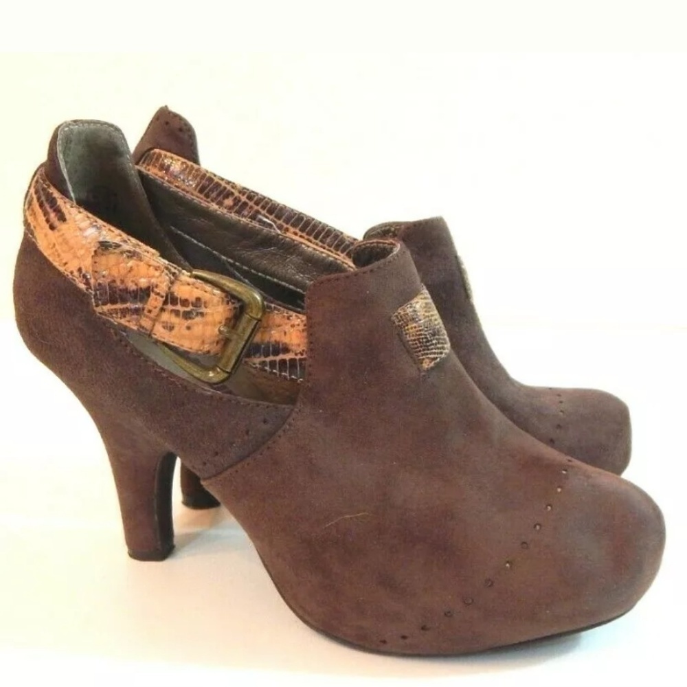 Farylrobin Victoria Cutout Buckle Ankle Booties